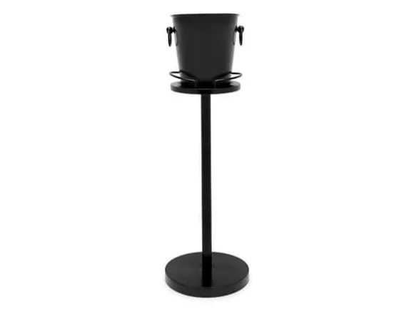 Champagnebucketstöd - Leopold Wien - LV213004 - Svart - Rostfritt stål 304 - 68 cm