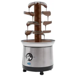Chokladfontän - GTH-001E-2 - 4 Våningar - 430 Rostfritt Stål - Chokladsmältare 1,2 L - 150–190 W, 220–240 V 50 Hz