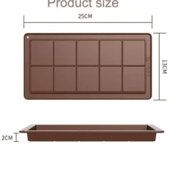 Chokladform Dubai, Mörk chokladform BPA-fri, Brun 1-Pack