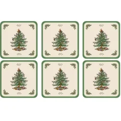 Christmas Tree Glasunderlägg, 6-pack - Spode
