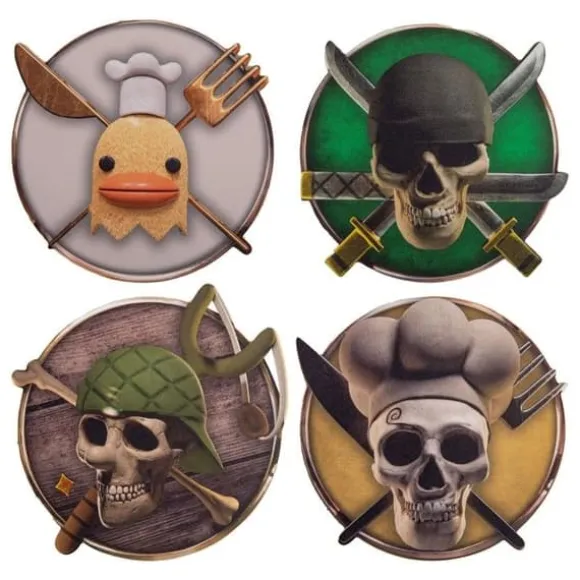 Cinereplicas - One Piece - Pack 4 coasters Karaktärer 2