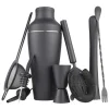 Cocktail Shaker Set, 8 Delar - Svart