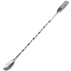 Cocktailsked med Gaffel Rostfri 32cm