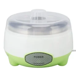 Compact Yoghurt Maker Machine Rostfritt stål behållare Yoghurt Maker för hemmagjord DIY Yoghurt Grön 15W EU Plug 220V