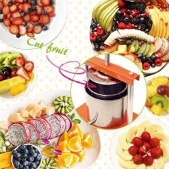 COOK CASE BY OMAC 360 - KVM SWITCH - Press, diameter 12 cm, stål, rostfritt stål, orange