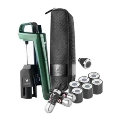 Coravin Timeless Six Plus vinkonserveringssystem - vinluftare, 3 rena argonkapslar, 6 skruvlock, nål