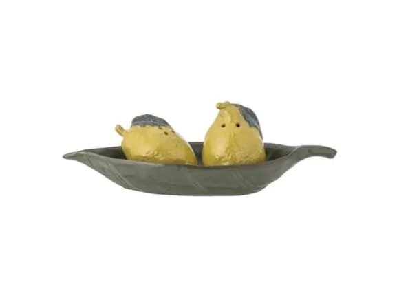 CREATIVE COLLECTION Limone Salt- och pepparuppsättning, gul, stengods