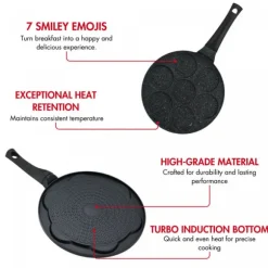 Crepe- / Pannkakspanna / Plättlagg - Smileys