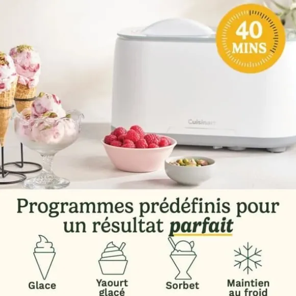 CUISINART glassmaskin - ICE90E - 100 W - 950 ml - Vit
