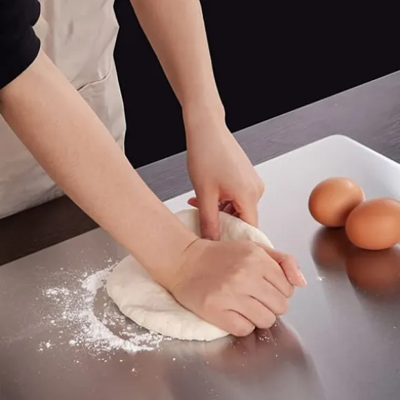 3-delars Set med Dubbelhäftande Skärbräda i Rostfritt Stål, Mögel- och Fukttålig