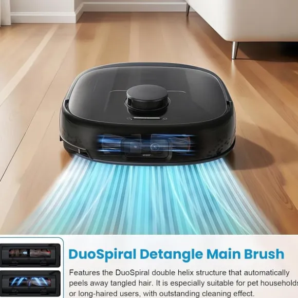17 Delars Tillbehörssats Kompatibel med Eufy RoboVac E28 Omni/E25 Omni - Huvudborstar, Sidoborstar, Dammpåsar