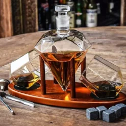 Deluxe Diamond Decanter Set
