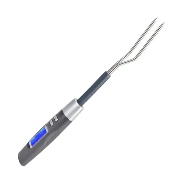 Digital BBQ Kötttermometer Gaffel Grillgaffel med LCD-skärm