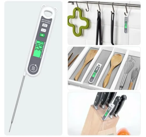 DIGITAL KÖKSTERMOMETER FÖR MAT KÖTTTILKNING JUSTERBAR -50 +300°C