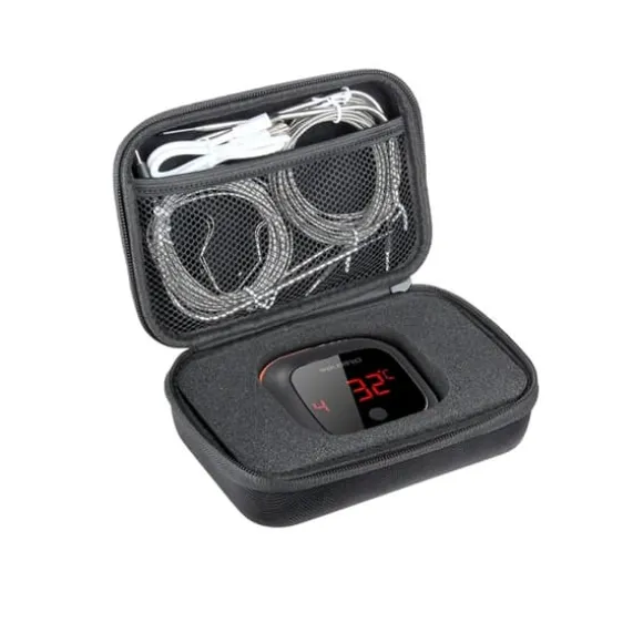 Digital matlagningstermometer, Bluetooth-anslutning, upp till 4 prober,2 Prober med 1 Fodral