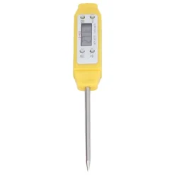Digital mattermometer med hög precision - automatisk kalibrering, pennstil, gul