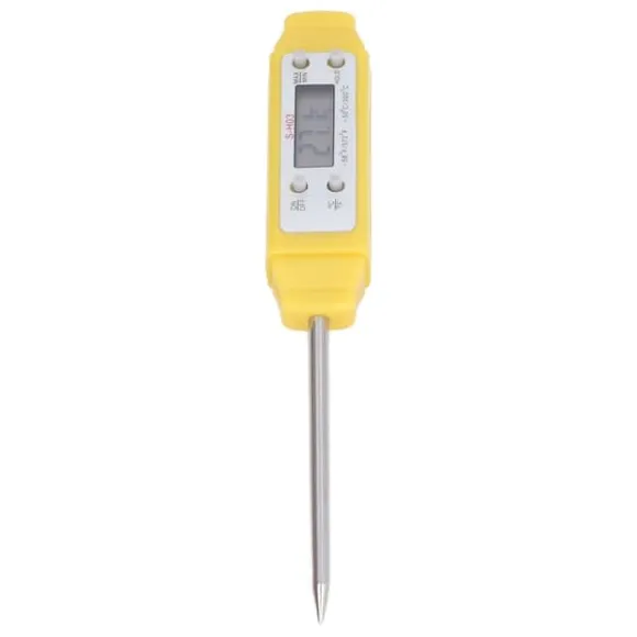Digital mattermometer med hög precision - automatisk kalibrering, pennstil, gul