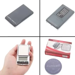 Digital mini våg 0,01g - 200g ink batteri CR2032 pocketscale .