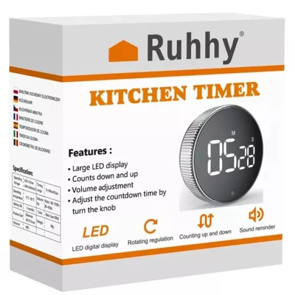 Digital Timer med Magnet & LCD-display - Kökstimer