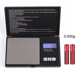 Digital våg 0,1g - 500g pocketscale digitalvåg inkl. batterier