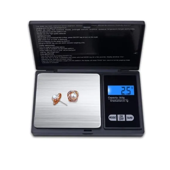 Digital våg 0,01g - 200g pocketscale digitalvåg inkl. batterier