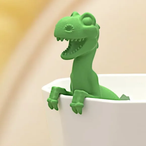 Dinosaurieformat tefilter Silikon tesil Värmebeständig Härlig Dinosaurieformad Tesil