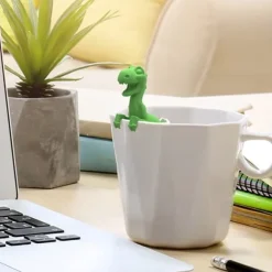 Dinosaurieformat Tefilter Silikon Teinfuser Återanvändbar Tepåsesil
