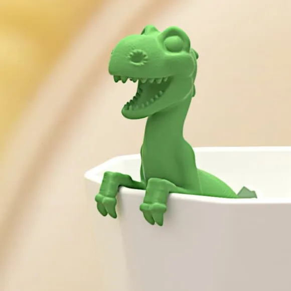 Dinosaurieformat Tefilter Silikon Teinfuser Återanvändbar Tepåsesil