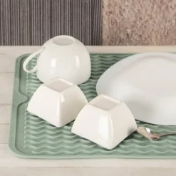 Dish Torkmatta Köksställ Driner Krukor Koppar