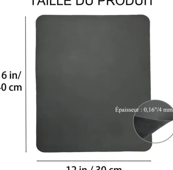 Diskhoštav - Ej specificerat - 40x30 cm - Superabsorberande - Halkskydd - Mörkgrå