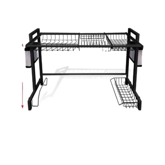 Diskställ, Metallkonstruktion, Platsbesparande Design,Svart