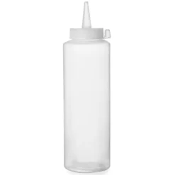 Dispenserflaska för kalla såser, set om 3 stycken. - genomskinlig 0,35L - HENDI 557853
