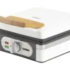 DOMO DO9274W Våffeljärn, 1400W, 2 stora våfflor, temperaturreglering