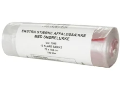Dragpåse, ABENA Poly-Line Supersäk, 100 l, klar, LLDPE/jungfru - (18 st.)