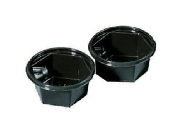 Dressingbæger Catersource 50ml Ø68xH31mm APET sort,12 pk x 96 stk/krt