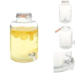 Dryckesautomater - Living Glasbehållare XXL med tappkran transparent 8 L