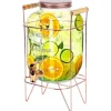 Dryckesburk Stor dispenserburk i glas med kran och stativ 5,5L