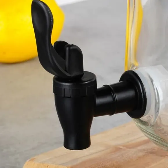 Dryckesdispenserburk i glas med kran 3,2L