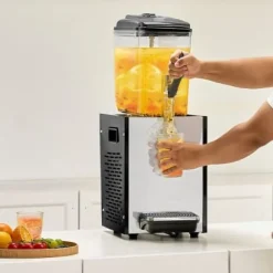Dryckesdispenser, 12 L, 22,5x43x68 cm, Rostfritt stål