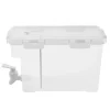 Dryckesdispenser - Vattendispenser för kylskåp 3,5 L - Dubbel behållare - Kran - Avdelare - Vit