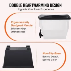 Dryckesdispenser, 45x20,4x53 cm, Plast