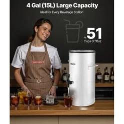Dryckesdispenser 34x37,5x51 cm rostfritt stål