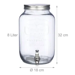 Dryckesdispenser, 32x18x18 cm, Transparent