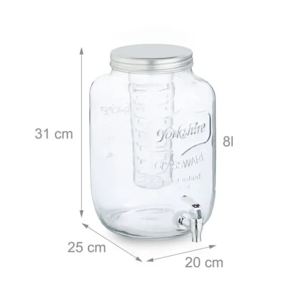 Dryckesdispenser, 25x16x21 cm, Transparent