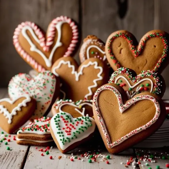 Dubbelsidiga plastutstickare HEART hjärtan 3 stycken kakutstickare för pepparkakor shortbread-kakor