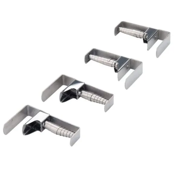 Dukhängare - Fackelmann - 61503 - Rostfritt stål - Justerbar 18-55 mm - Set med 4 delar