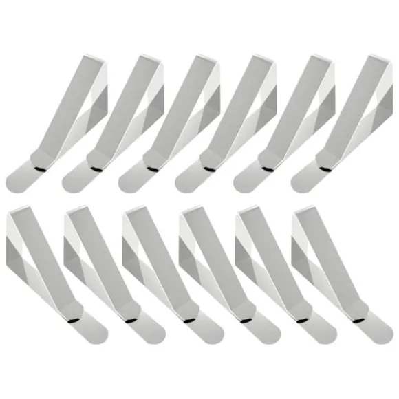 Dukklämmor, picknickbordsklämmor, picknickduksklämmor i rostfritt stål, dukklämmor, dukklämmor - 12-pack