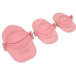 Dumpling Maker Set - 3 storlekar vetehalm Empanadas pressform för matlagning i kök (rosa)