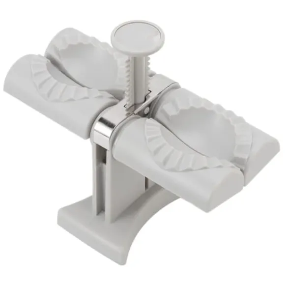 Dumpling Mold Machine Automatisk ABS och rostfritt stål Dubbelhuvud Dumpling Maker för hemkök
