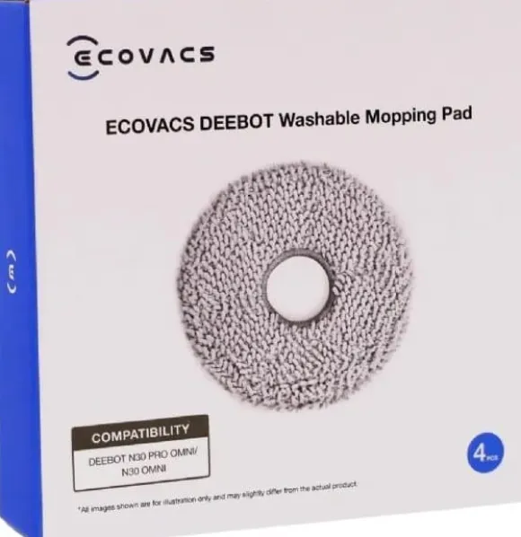 ECOVACS Runda Golvrengöringspads för N30 PRO - 4-pack